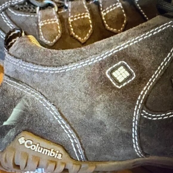 Women’s Columbia Olive Green Suede Hiking Shoes 8M - Picture 4 of 12